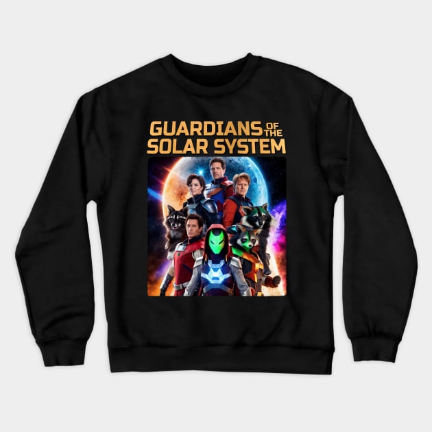 Guardian of the Solar System MC Universe Super Hero Knock Off Parody Worst Parody Crewneck Sweatshirt by blueversion